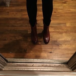 Frye short boot, camel